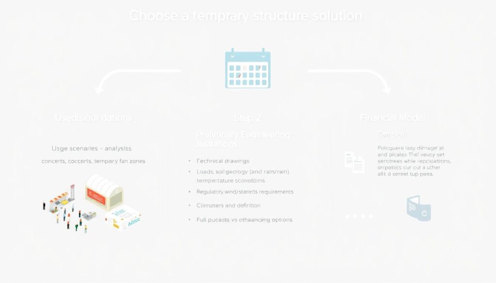 Модульное строительство трибун и их обслуживание - иллюстрация