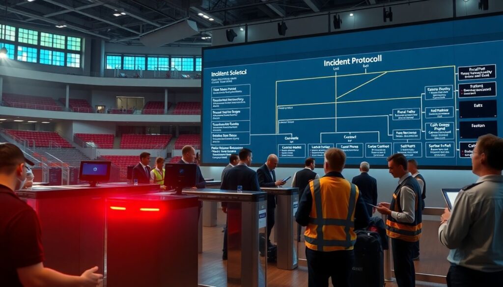 Взаимодействие подрядчиков в подготовке арены к матчу - иллюстрация