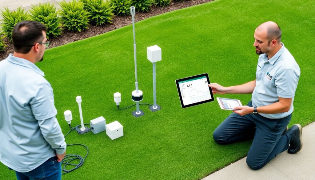 Технологии наблюдения за газоном в режиме реального времени - иллюстрация