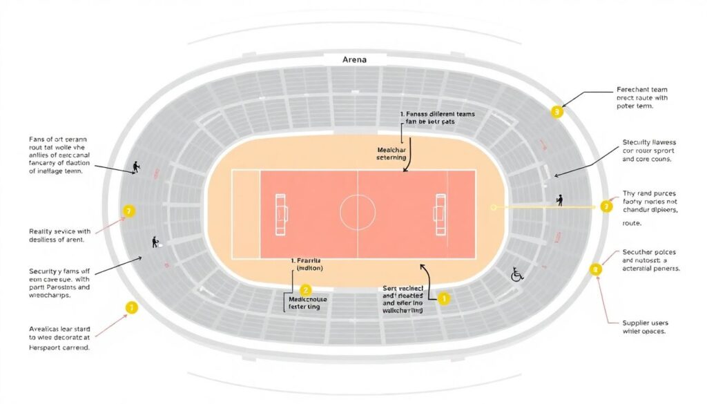 Управление потоками болельщиков на крупных аренах: принципы проектирования - иллюстрация
