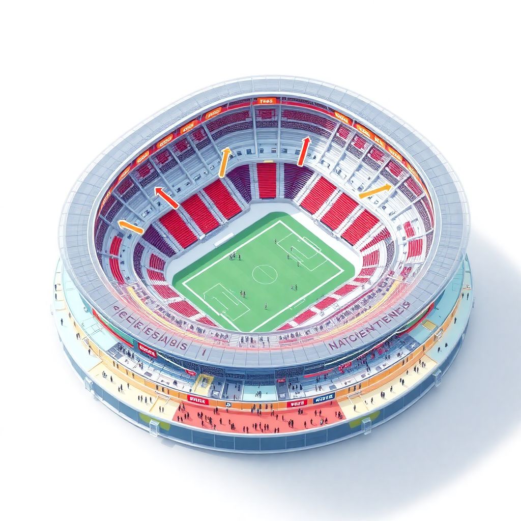 Управление потоками болельщиков на крупных аренах: ключевые принципы проектирования