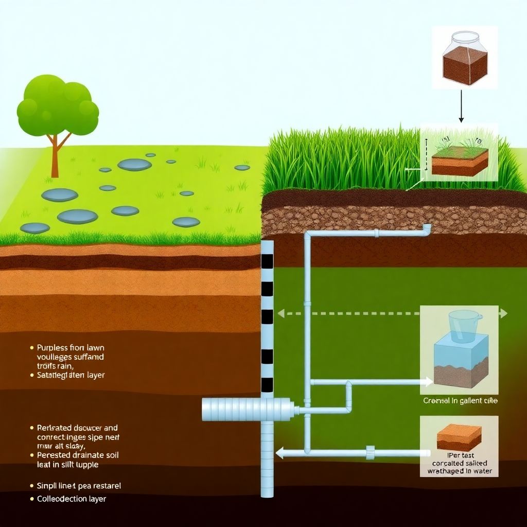 Системы дренажа газона: как избежать подтопления и сохранить поле сухим