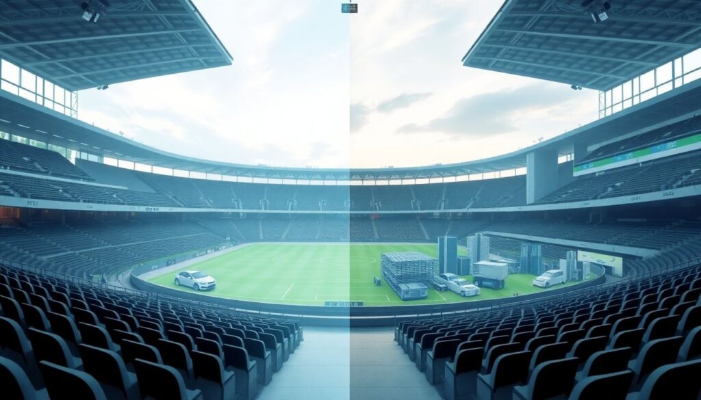 Контроль за tirе газонаизражение на трибунах: мониторинг микроклимата - иллюстрация