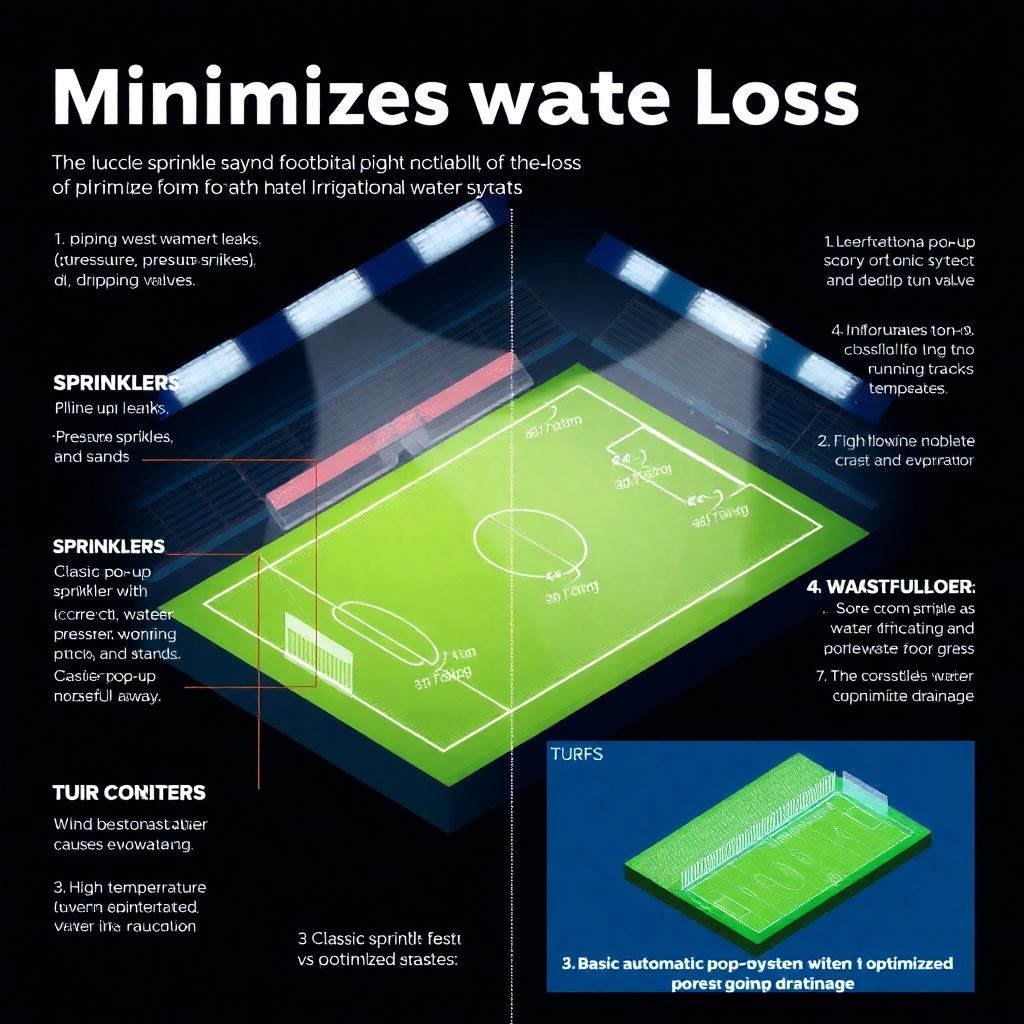 Минимизация потерь воды в ирригационных системах стадионов и газонов