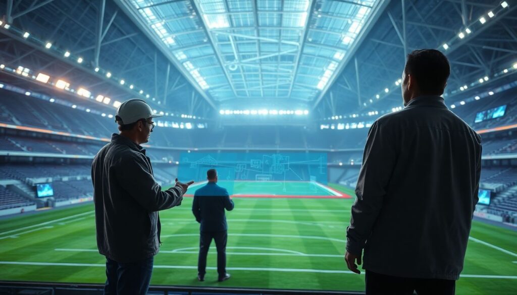 Сравнение газонов: натуральный против искусственного покрытия на аренах - иллюстрация