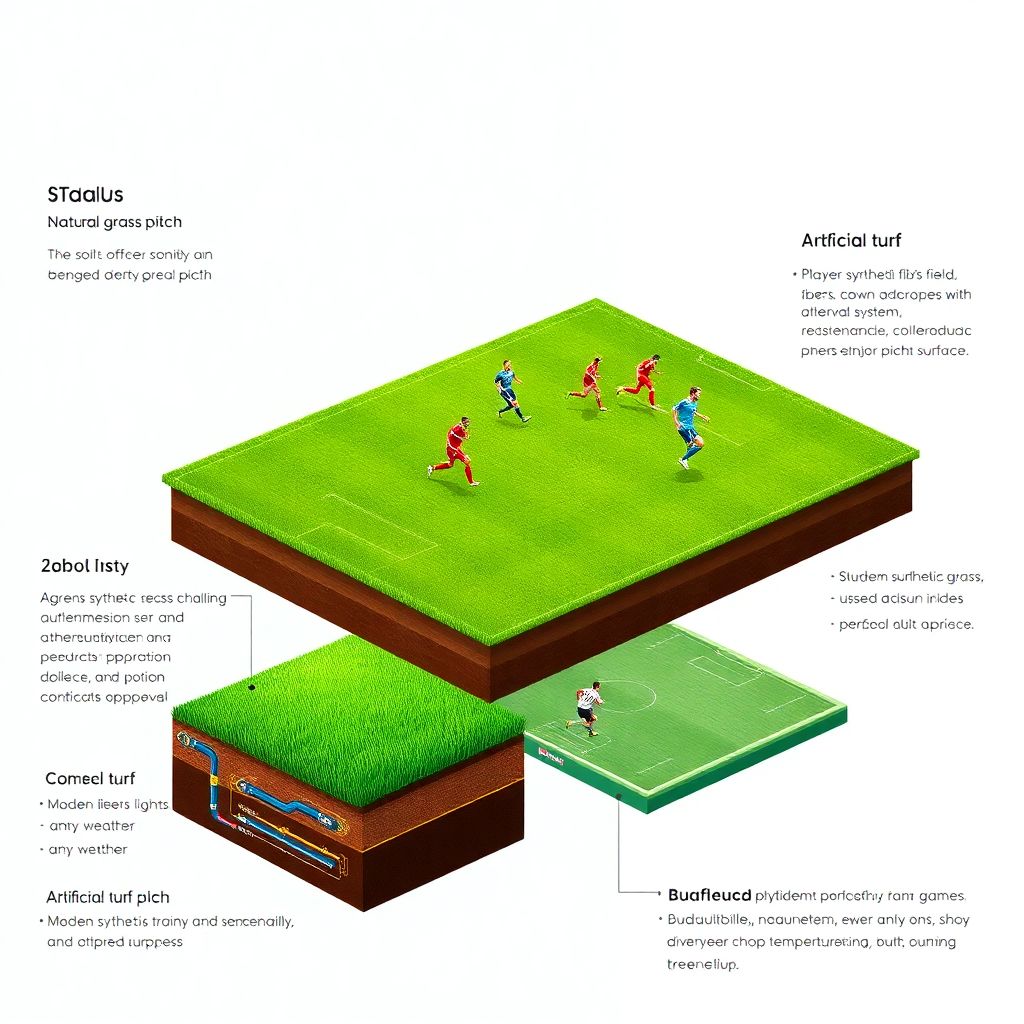 Сравнение газонов на аренах: натуральный против искусственного покрытия