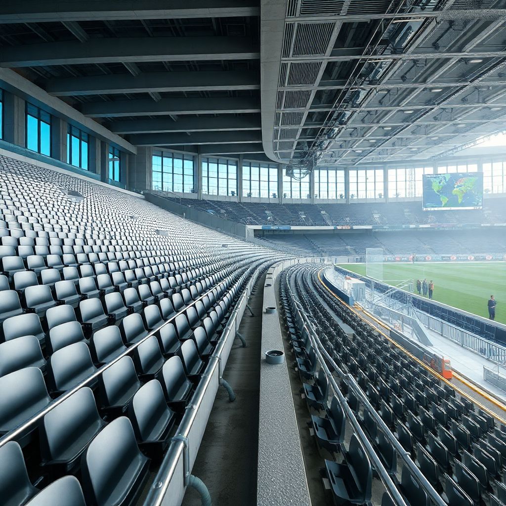 Эффективное обслуживание трибун: отдаленная очистка кромки для безопасности и ресурса