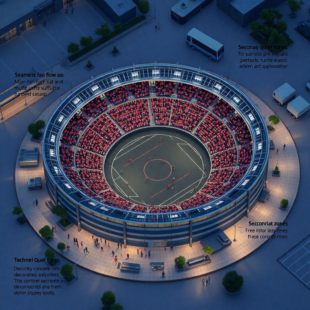Современные покрытия дорожек вокруг футбольной арены: выбор материалов и технологий