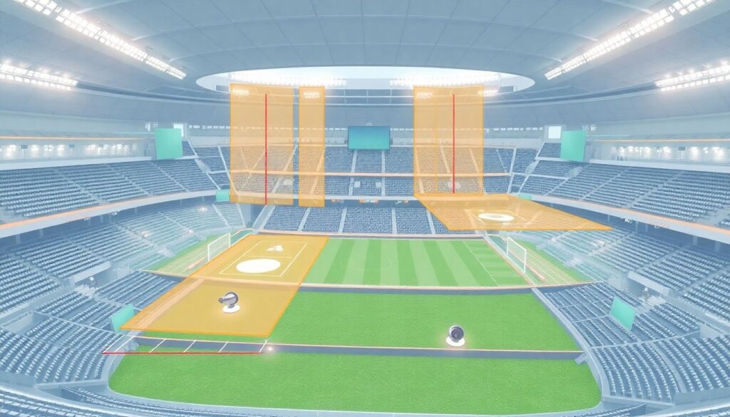 Системы видеонаблюдения и безопасности на стадионах - иллюстрация