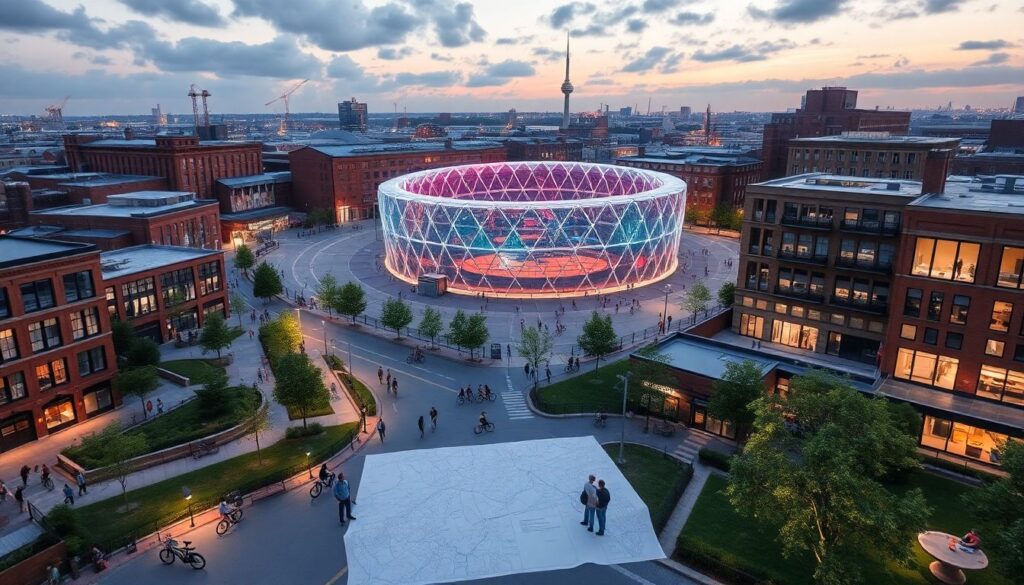 Городское планирование и размещение новых арен - иллюстрация