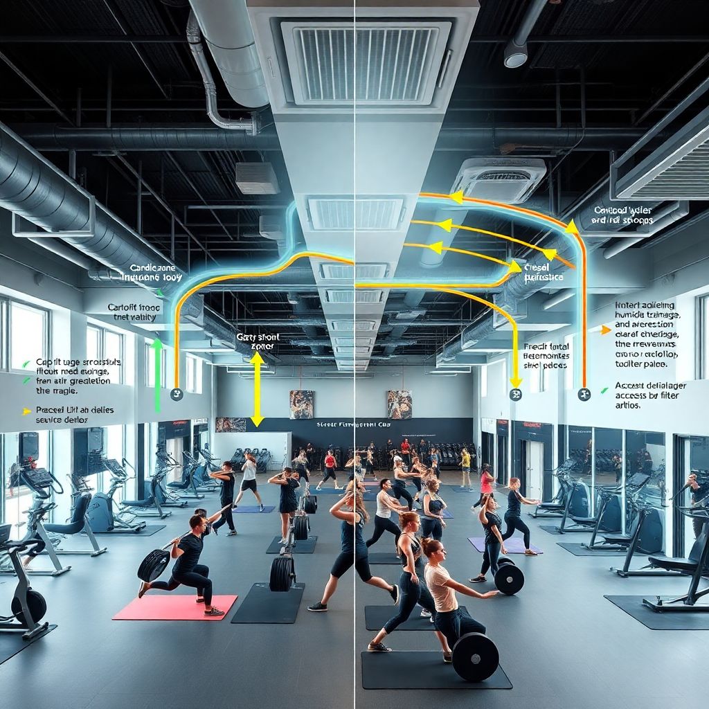 Системы кондиционирования и вентиляции в тренировочных зонах: требования и выбор