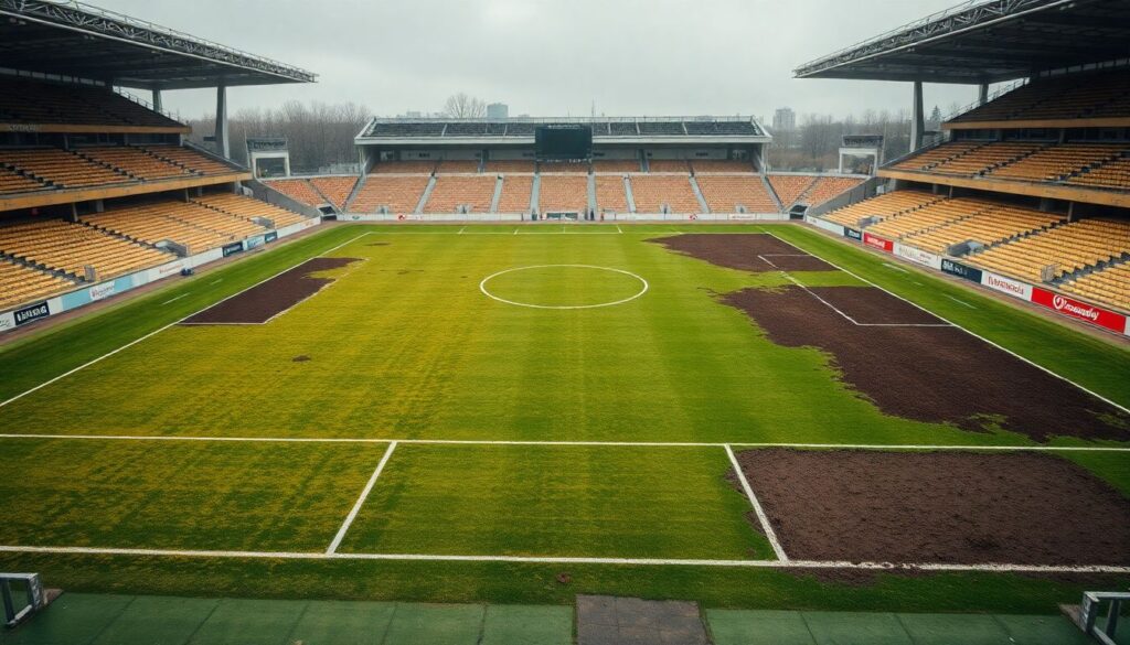 Реальные кейсы обновления газона после матчей суперсерий - иллюстрация