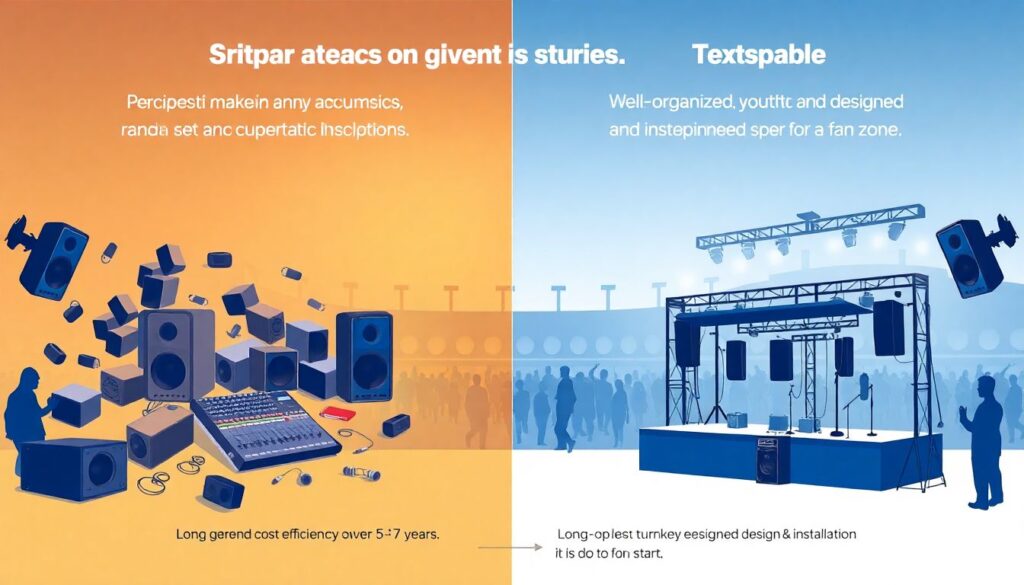 Улучшение акустики в зонах фан-зон и медиа-центрах - иллюстрация