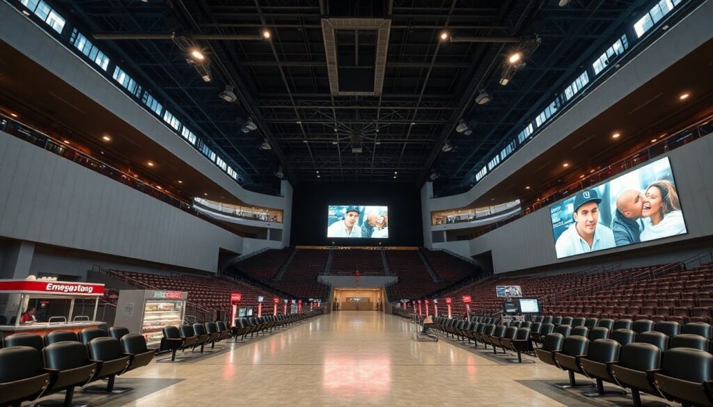 Безопасность на арене: эвакуационные планы и тренировки - иллюстрация