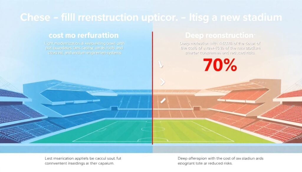 Технологии модернизации старых стадионов без потери эксплуатационных характеристик - иллюстрация