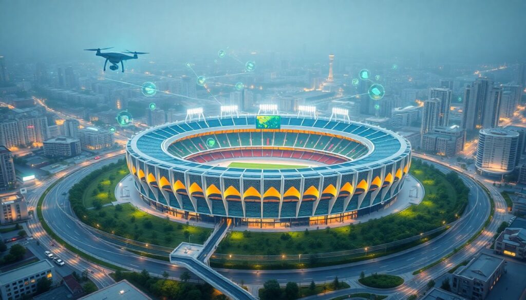 Экологический мониторинг вблизи стадионных территорий - иллюстрация