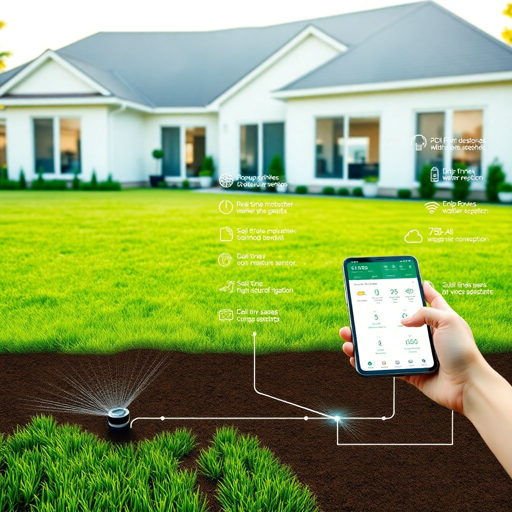 Системы автоматического полива для повышения урожайности на газонах