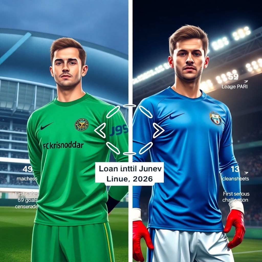 Голкипер «Краснодара» Даниил Голиков арендуется «Челябинску» до 2026 года